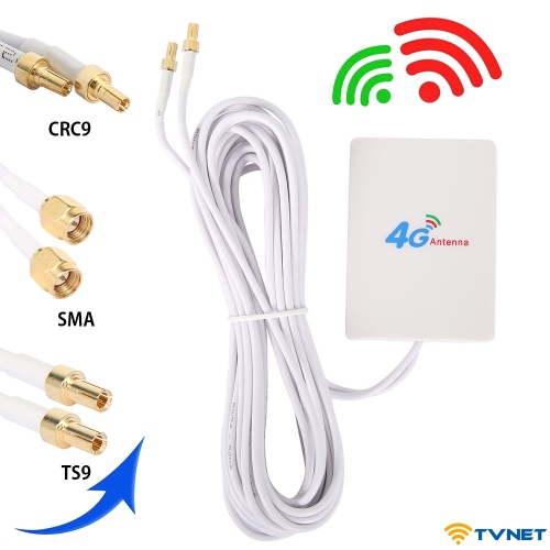 Anten SMA/TS9 - ANT4GPanel10dB. Chuyên dụng cho bộ phát Wifi 4G