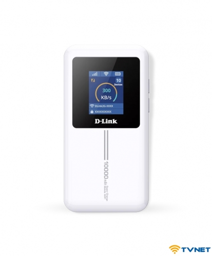 Bộ phát Wifi 4G D-link DWR 940M chuẩn Wifi 6 AX300 tốc độ 300Mbps. Pin khủng 10000mAh - Hỗ 32 User. Bảo hành 3 năm