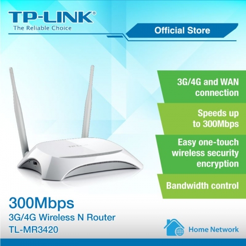 Bộ phát Wifi 3G/4G Tp-link MR3420 hỗ trợ 32 User chuyên dụng lắp cho xe ô tô, xe khách, văn phòng