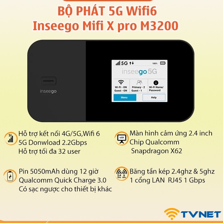 inseego mifi x pro m3200 6