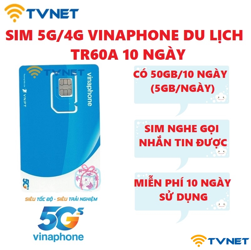 sim 5g vinaphone du lich tr60a 10 ngay