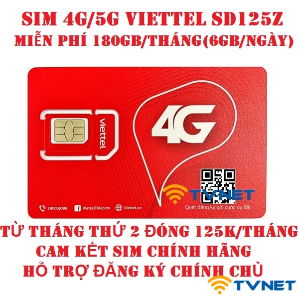 sim 4g viettel SD125z